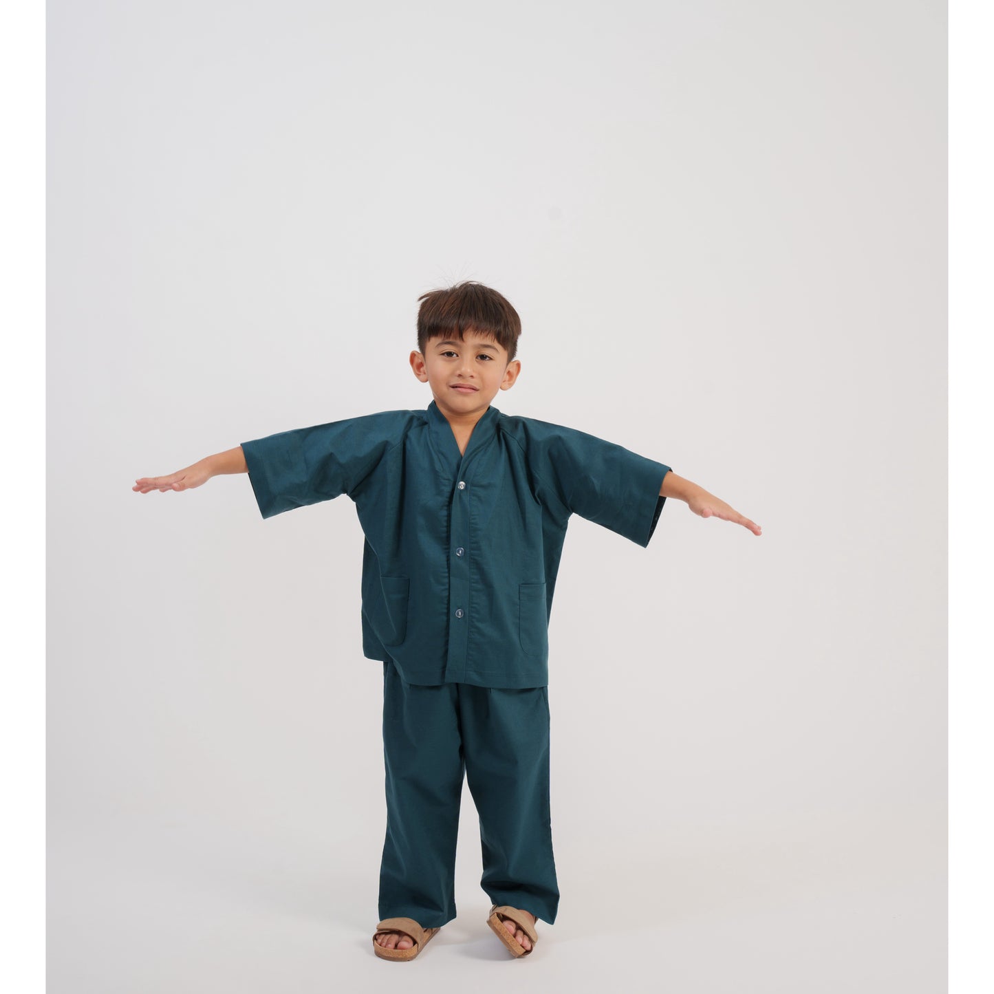 Kamari Set In Teal Blue