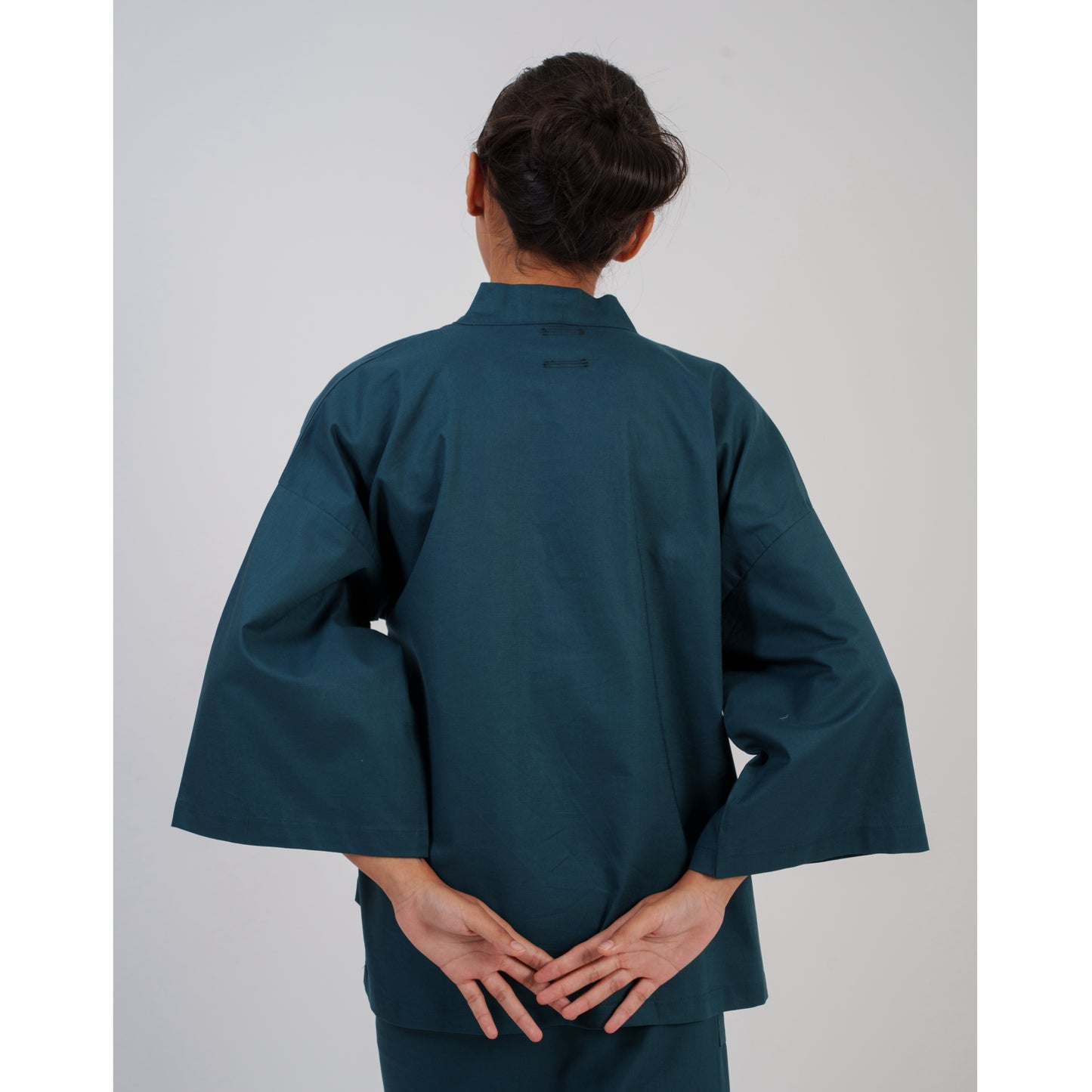 Kumo Kimono Set In Teal Blue