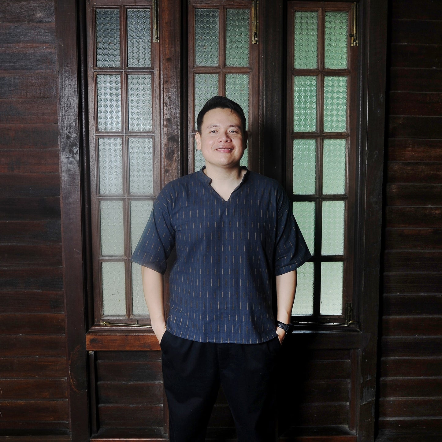 Hasan Top in Blue