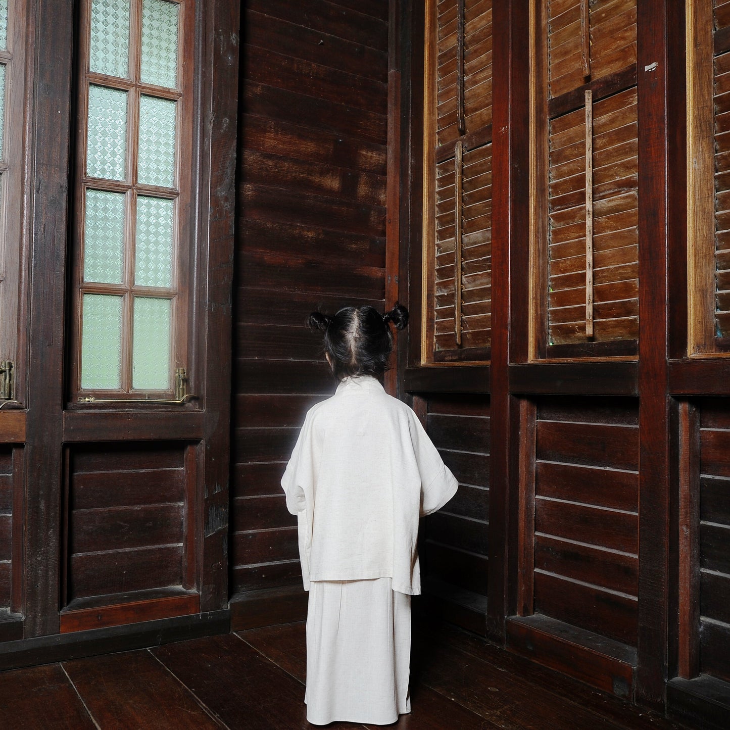 Puspa Girl Kebaya Set in Ivory