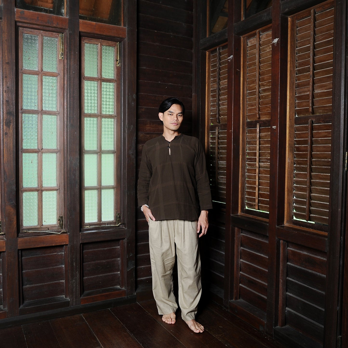 Arjuna Top in Olive