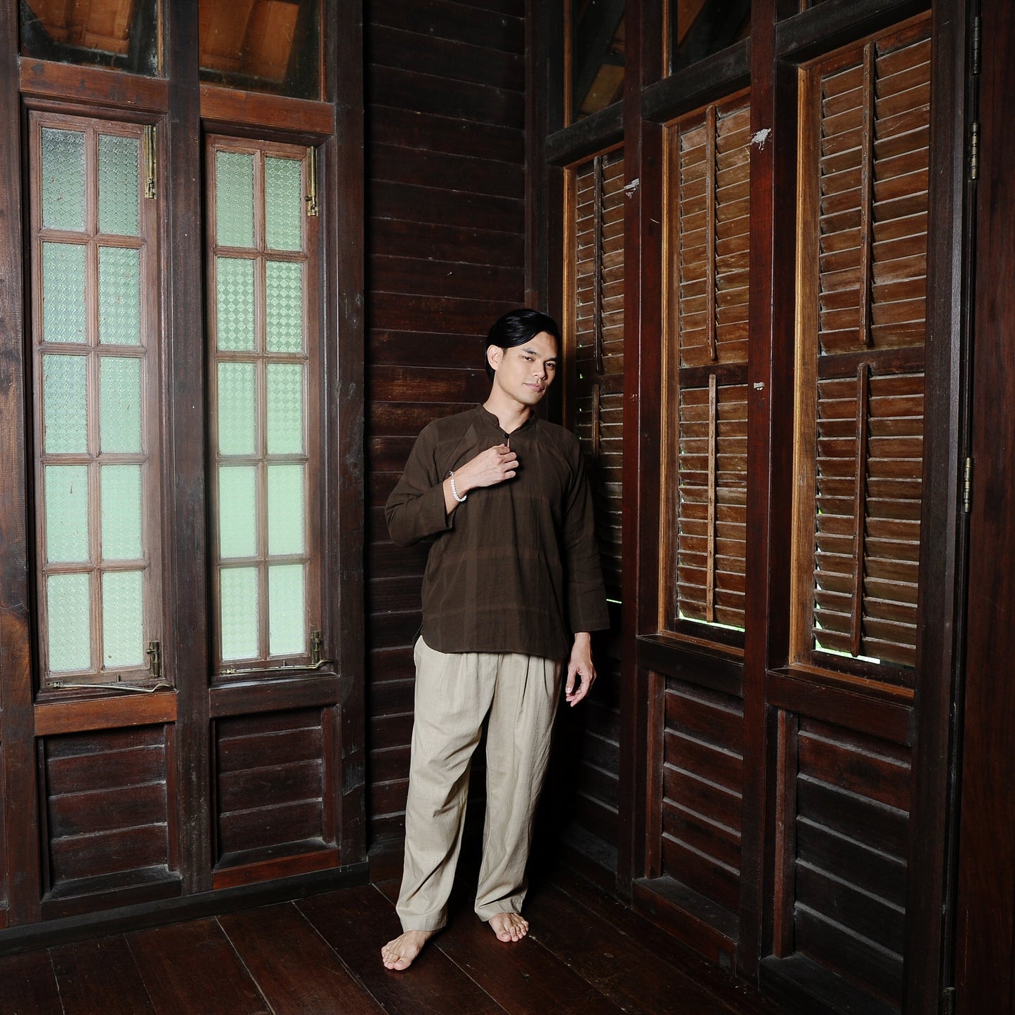 Arjuna Top in Olive