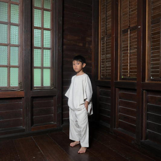 Kama Boy Set in Ivory