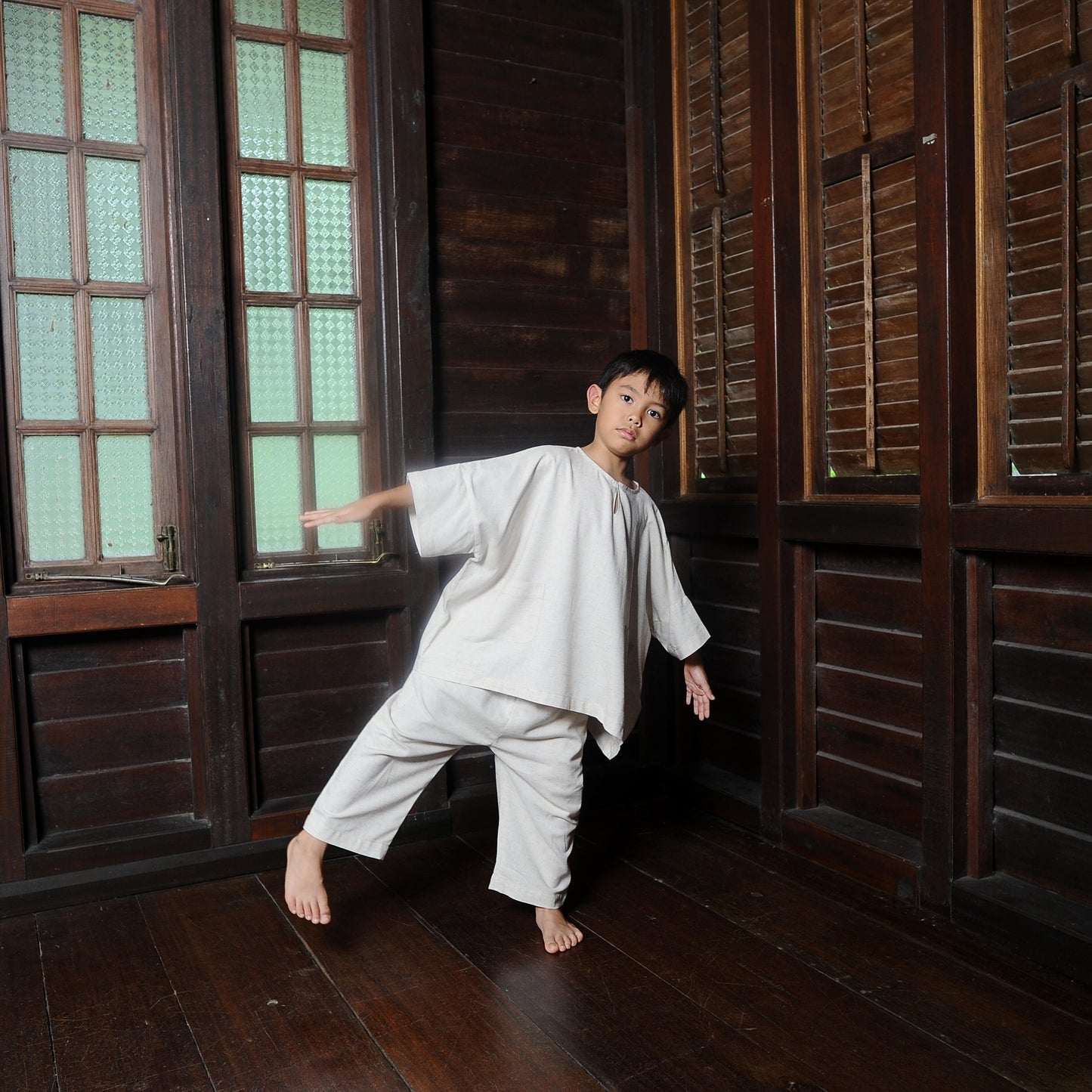 Kama Boy Set in Ivory