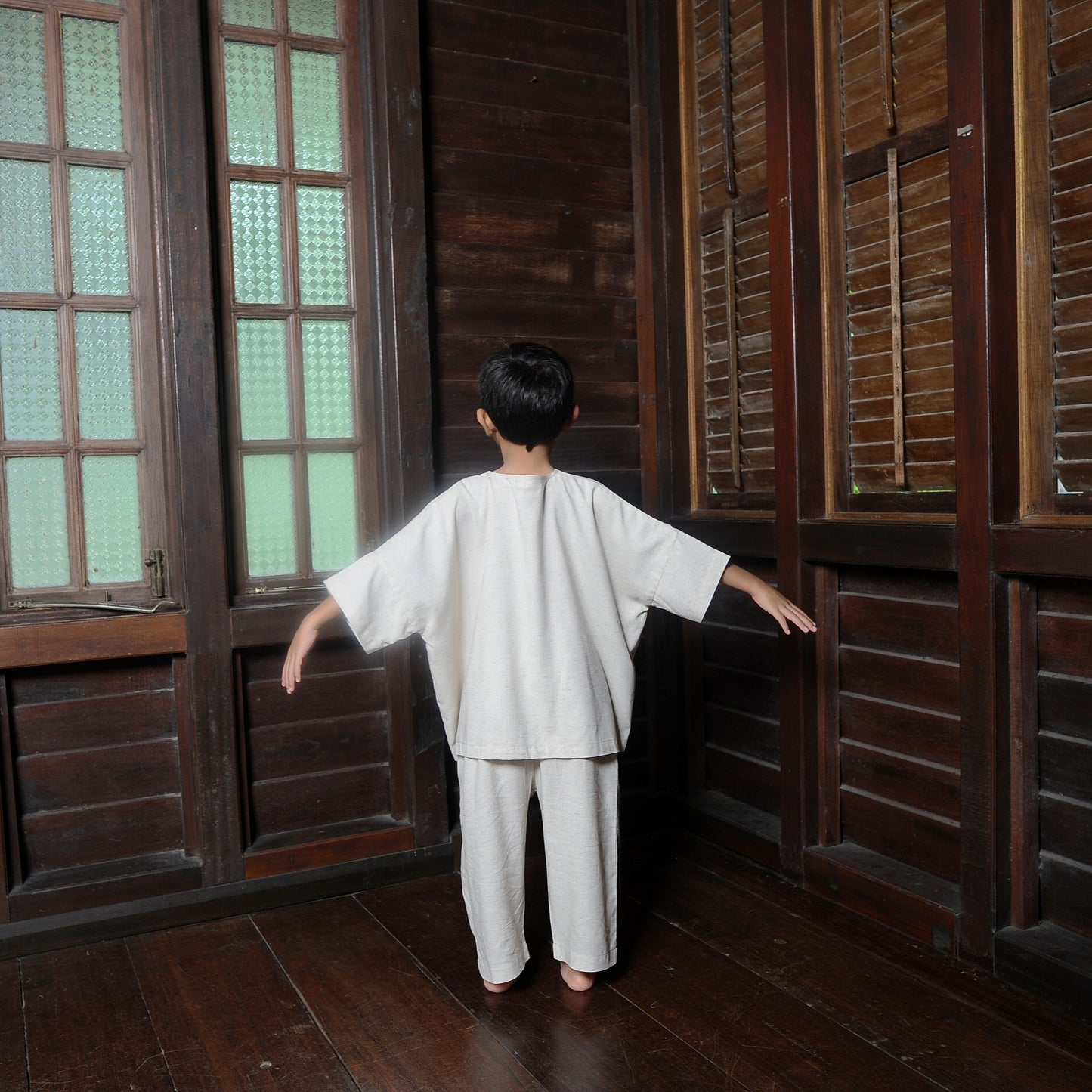 Kama Boy Set in Ivory