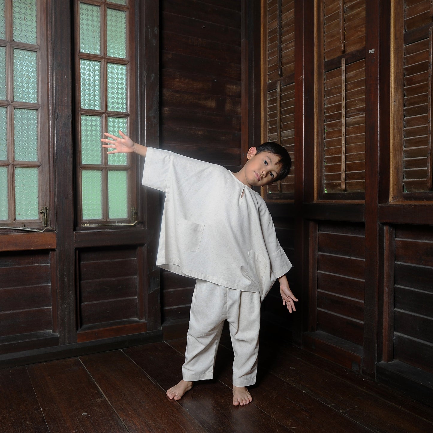 Kama Boy Set in Ivory