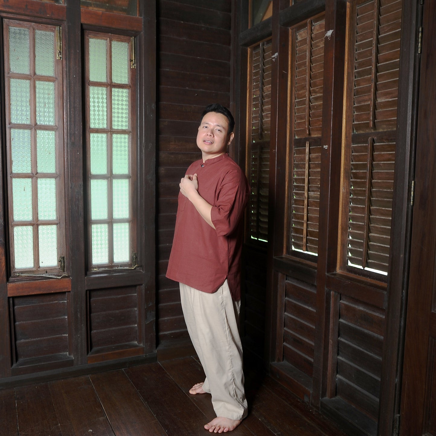 Tumandang Top in Dusty Red