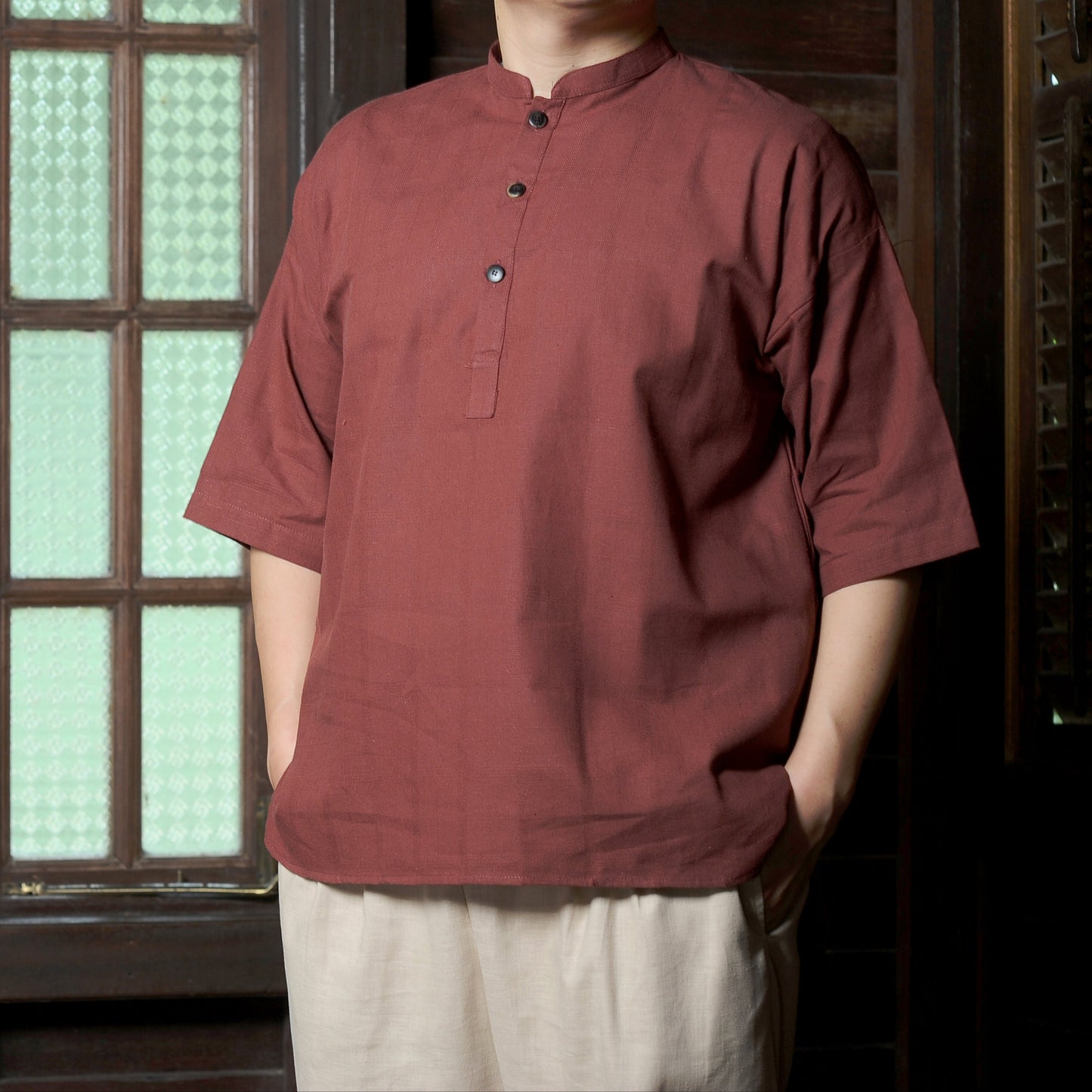 Tumandang Top in Dusty Red