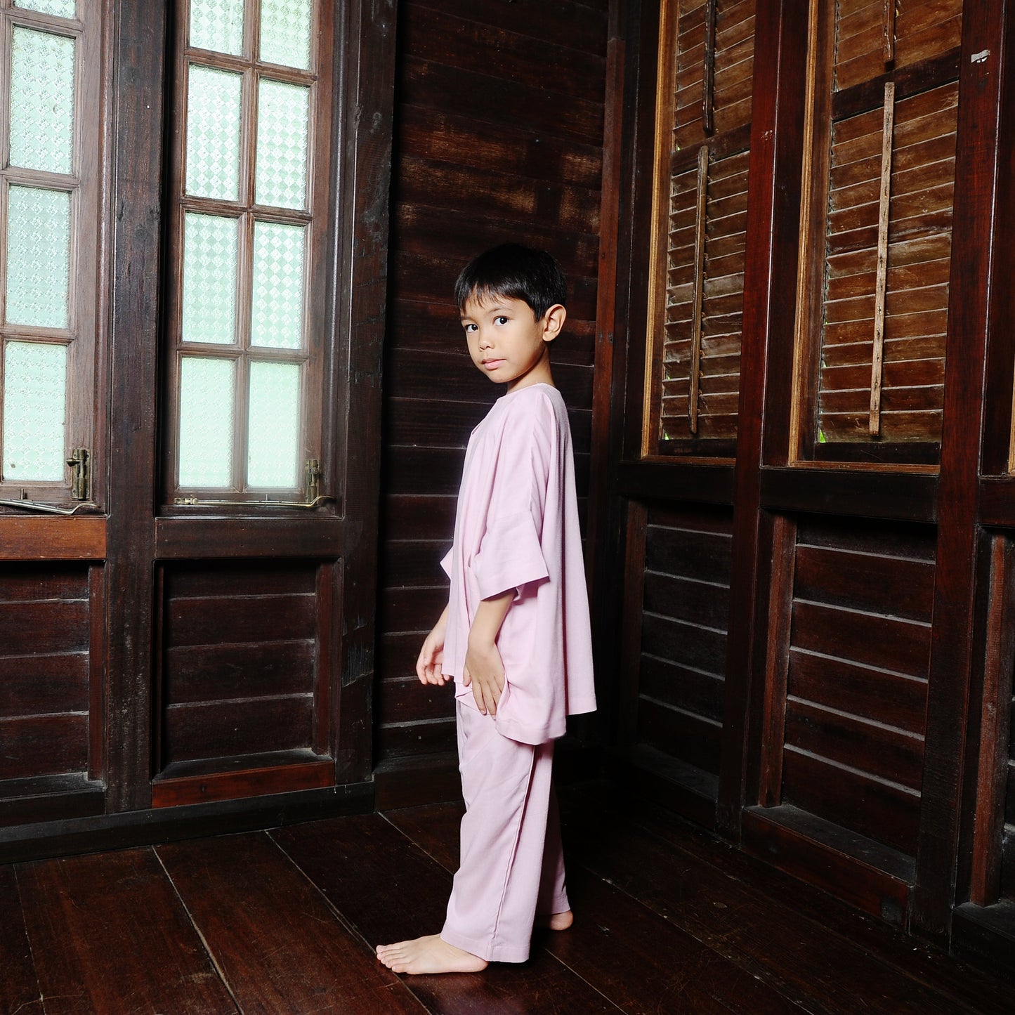 Kama Boy Set in Pink