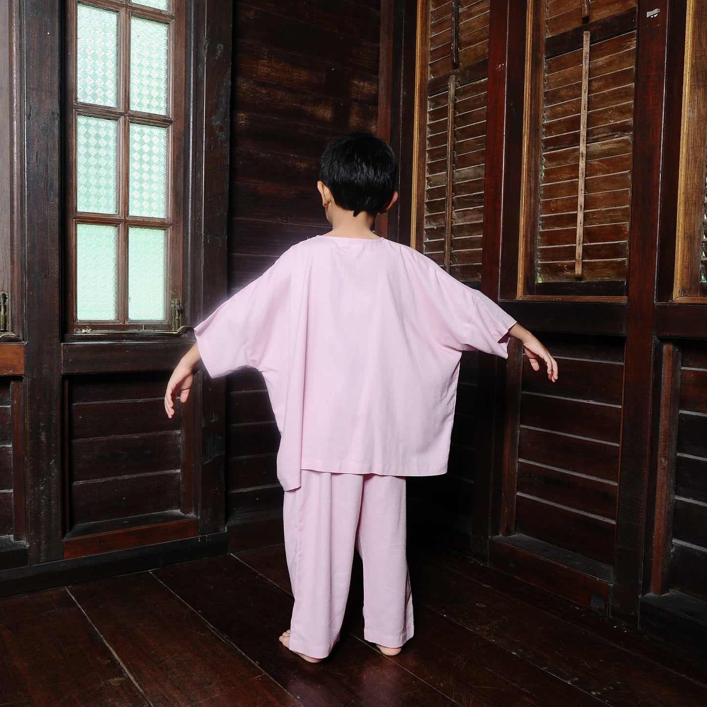 Kama Boy Set in Pink