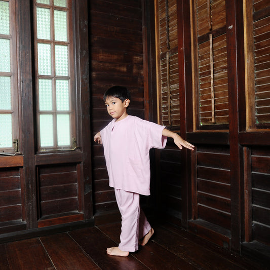 Kama Boy Set in Pink