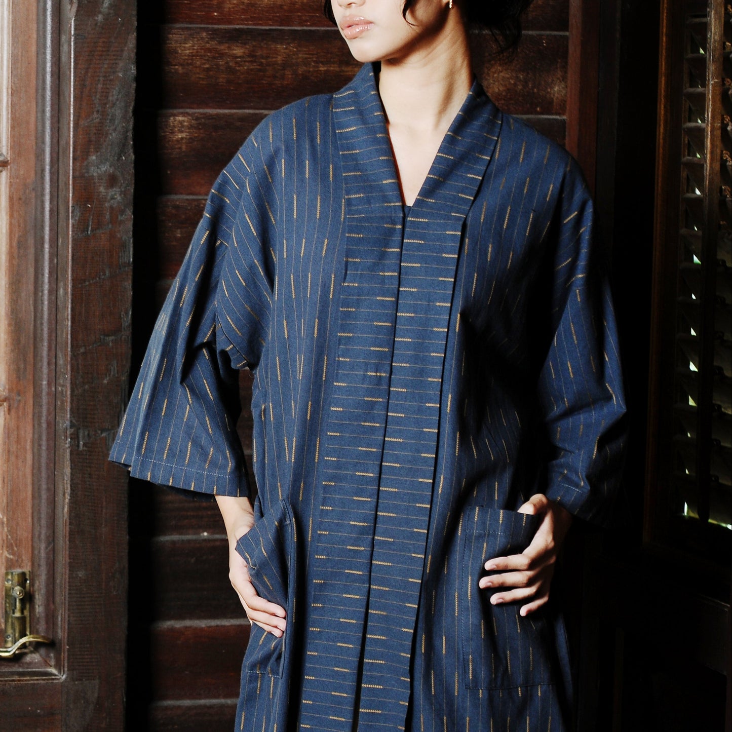 Renjana Kebarung Top in Blue
