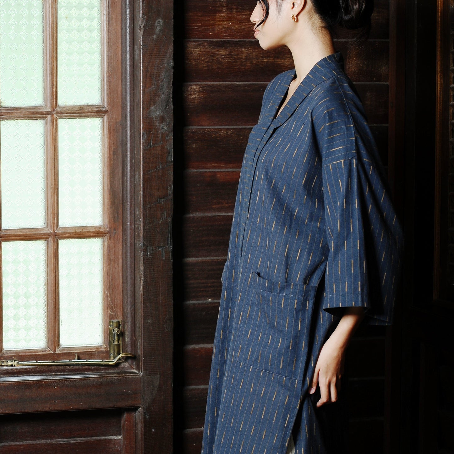 Renjana Kebarung Top in Blue