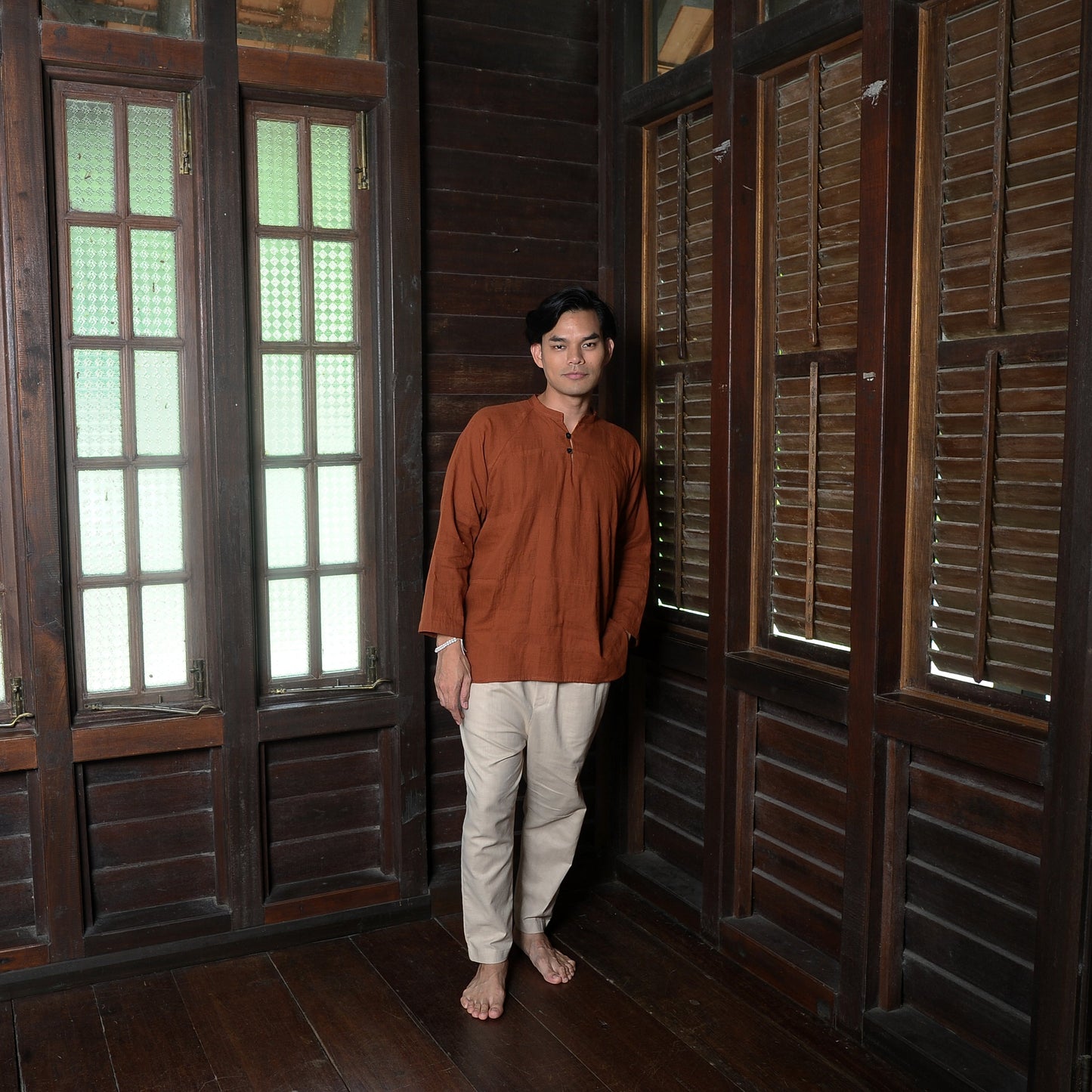 Arjuna Top in Terracotta