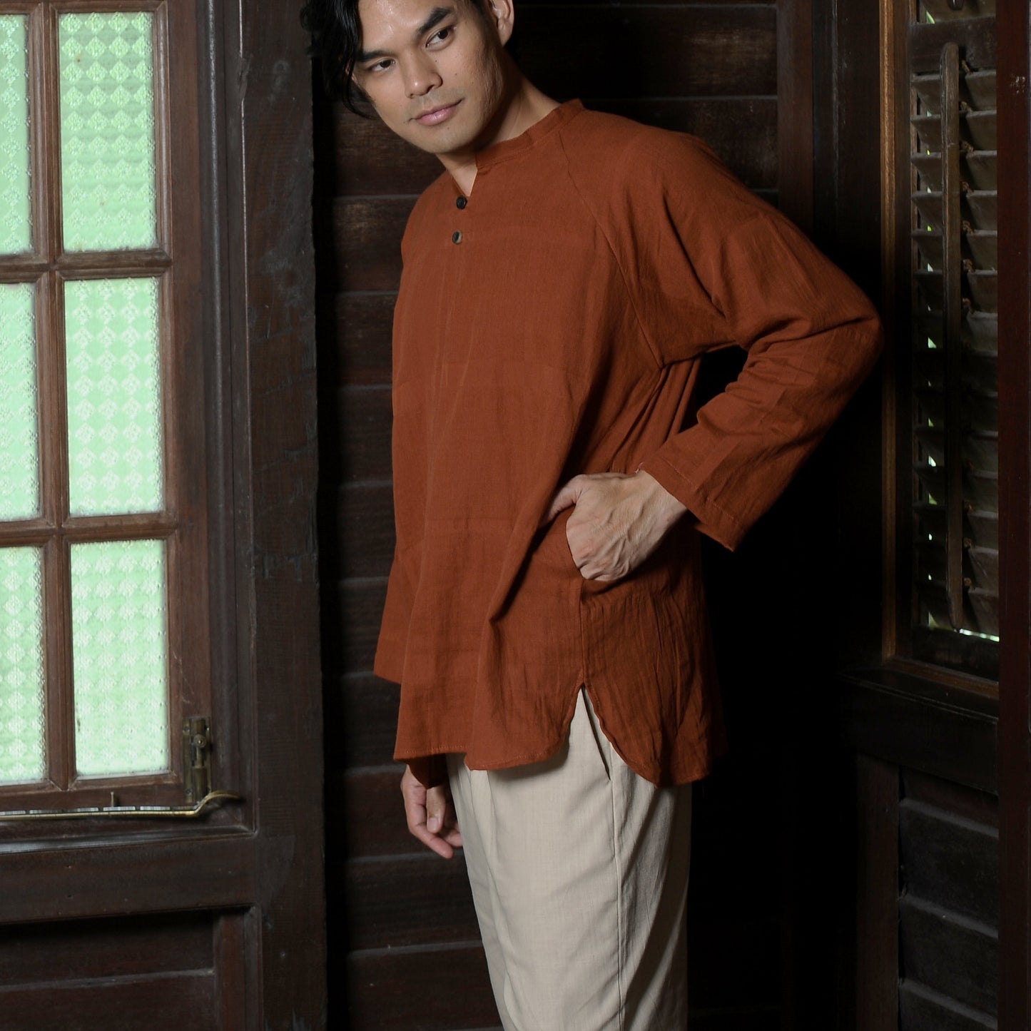 Arjuna Top in Terracotta