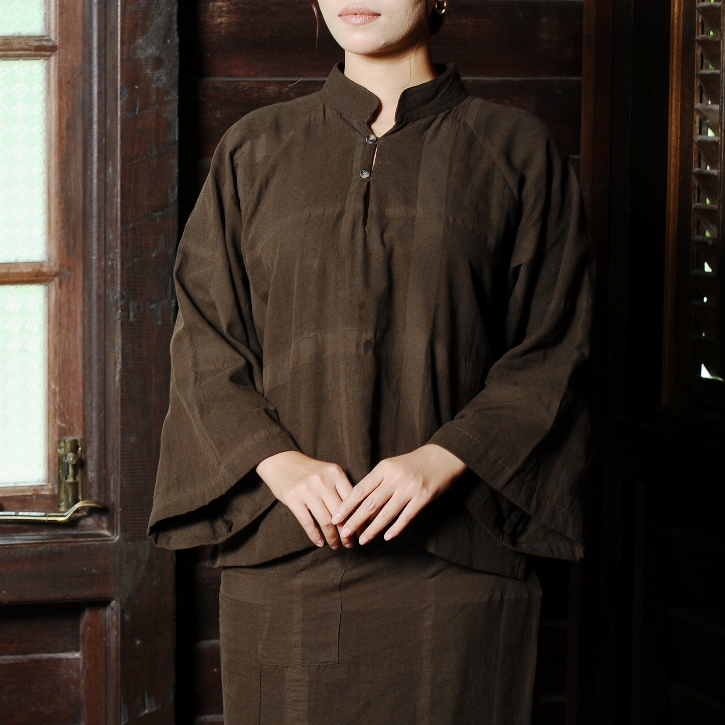 Nirmala Boxy Set in Olive