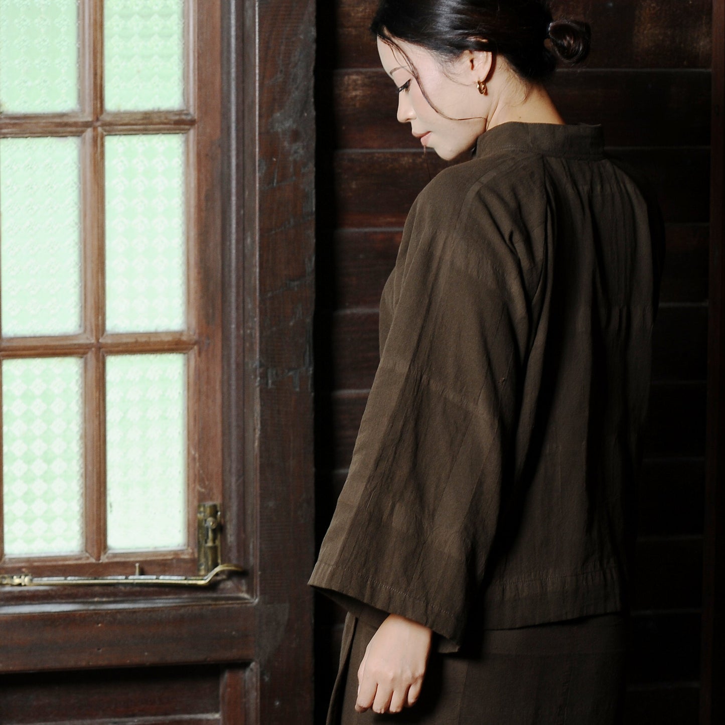 Nirmala Boxy Set in Olive