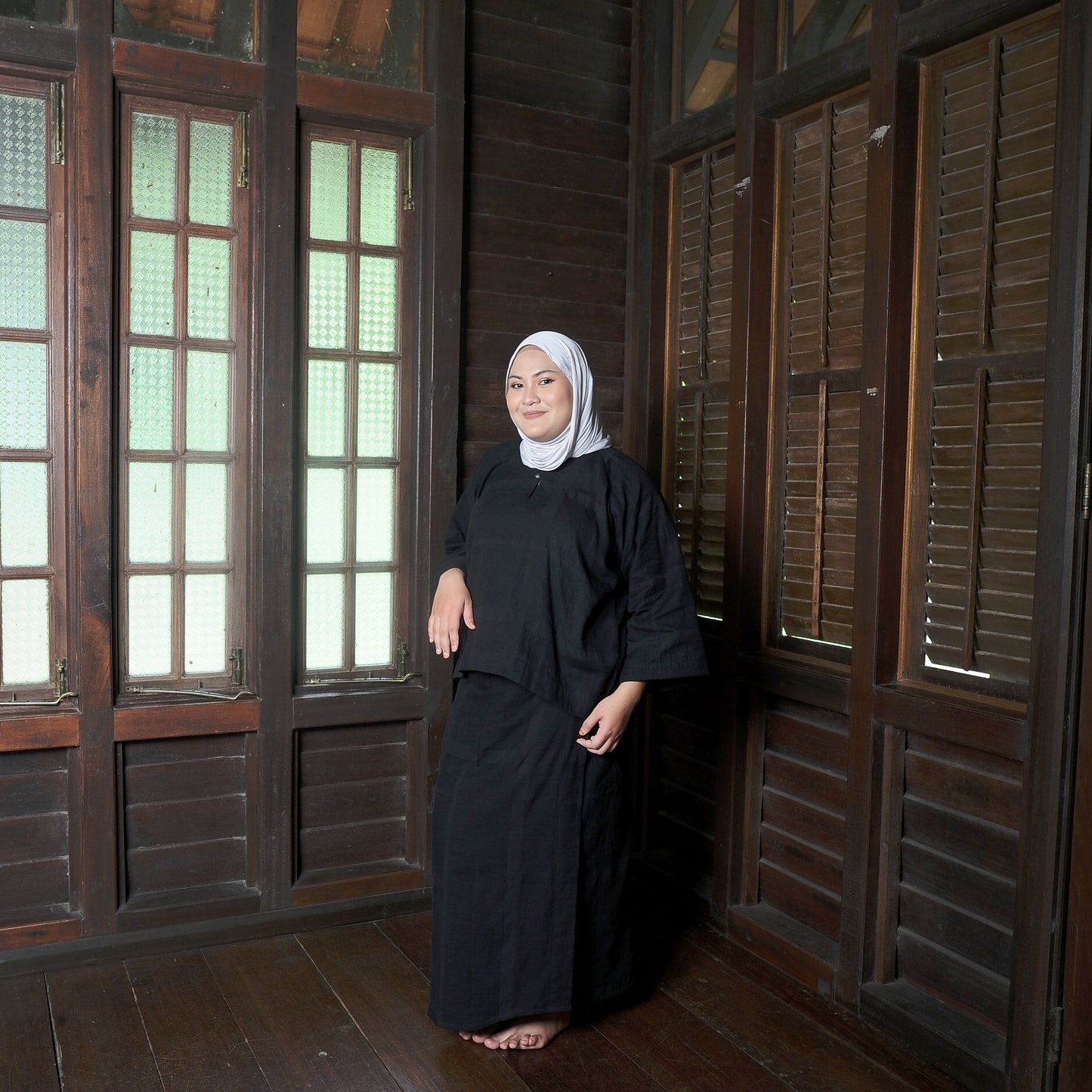 Nirmala Boxy Set in Black