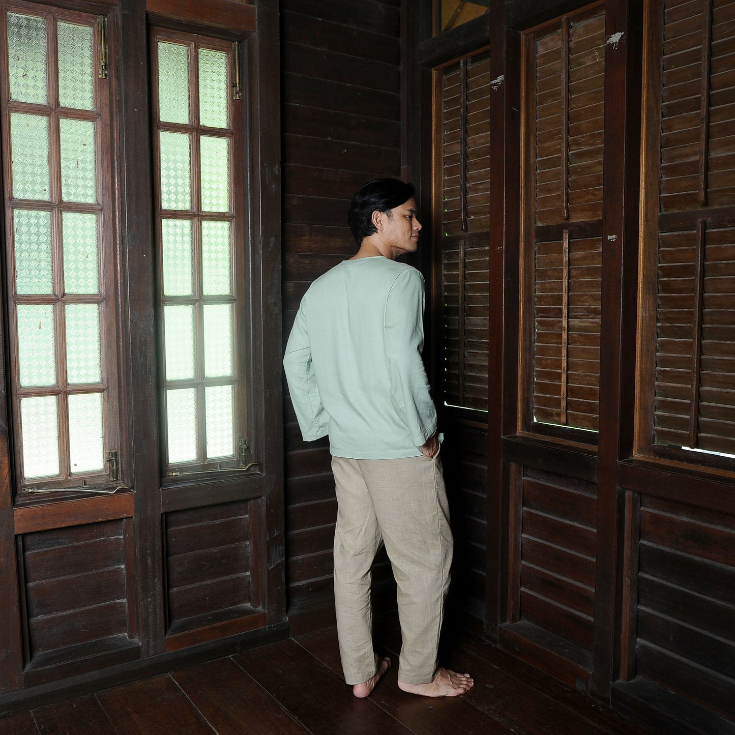 Sukma Top in Sage Green