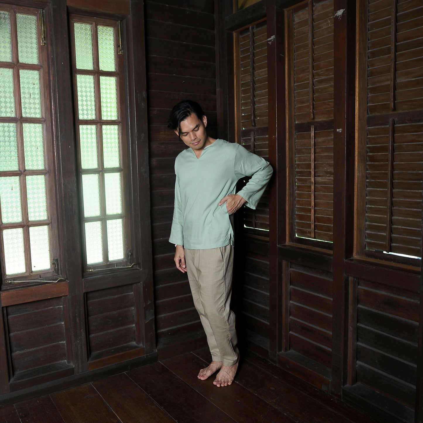 Sukma Top in Sage Green