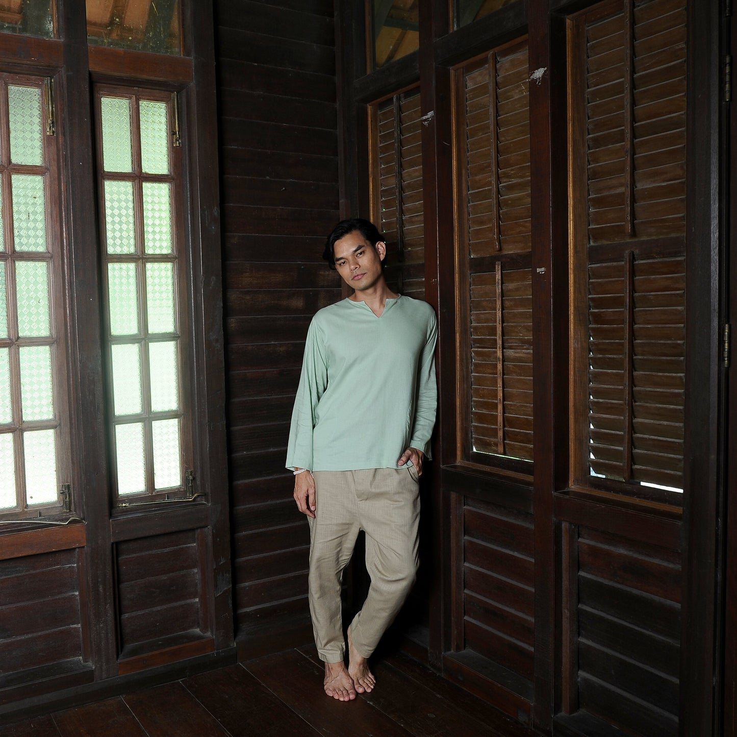 Sukma Top in Sage Green