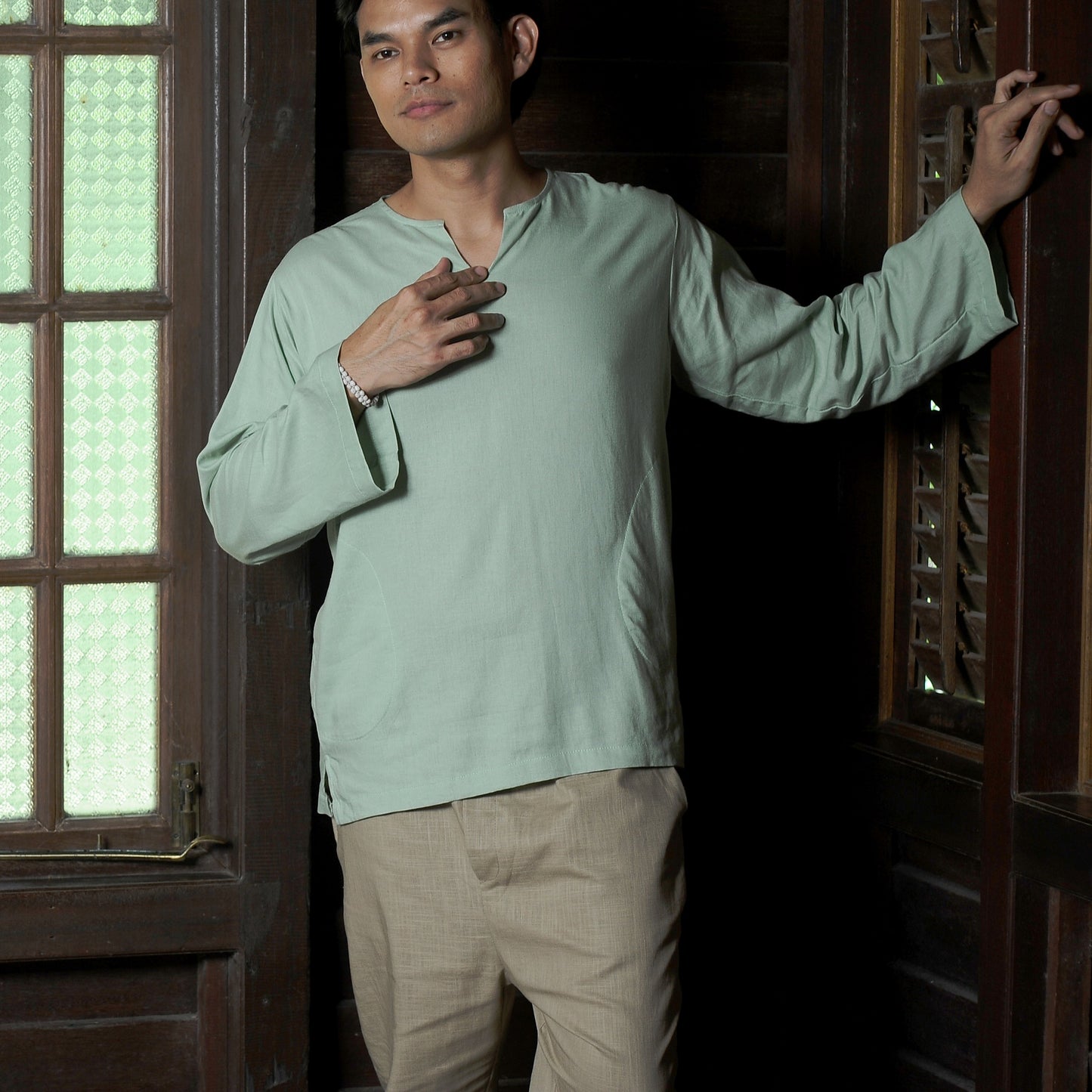 Sukma Top in Sage Green