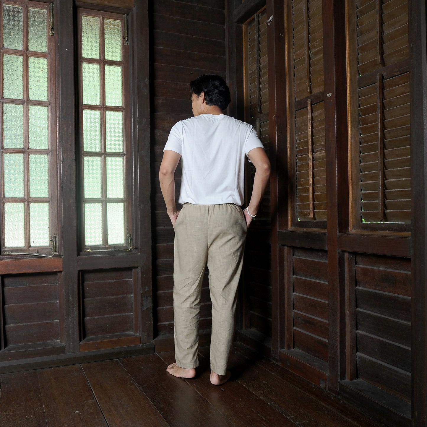 Takah Taper Pants in Taupe