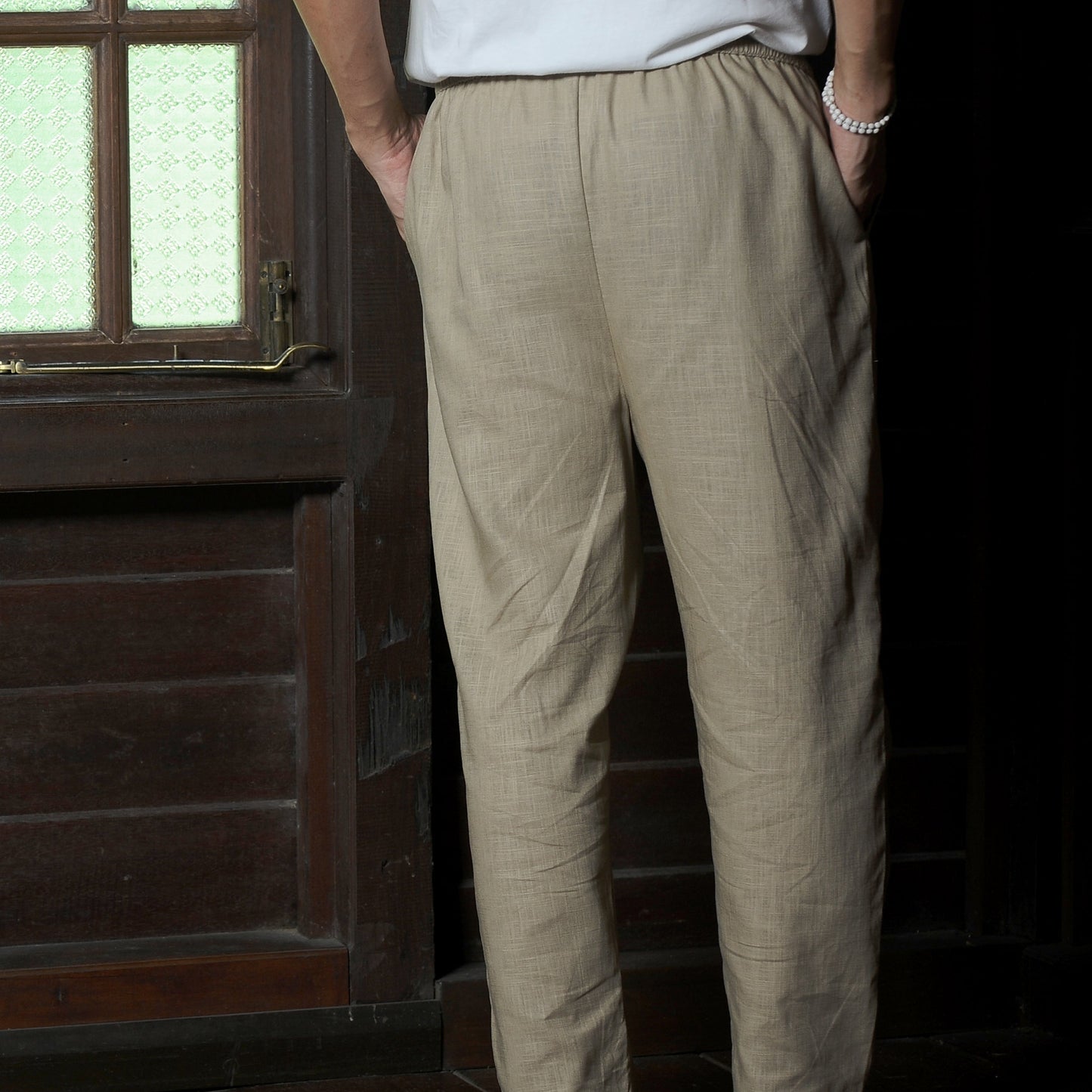 Takah Taper Pants in Taupe