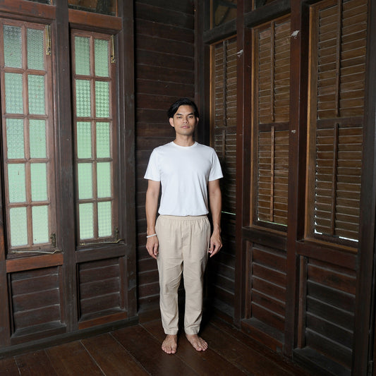 Takah Taper Pants in Beige