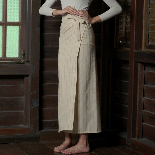 Cendayam Pareo in Striped Ivory