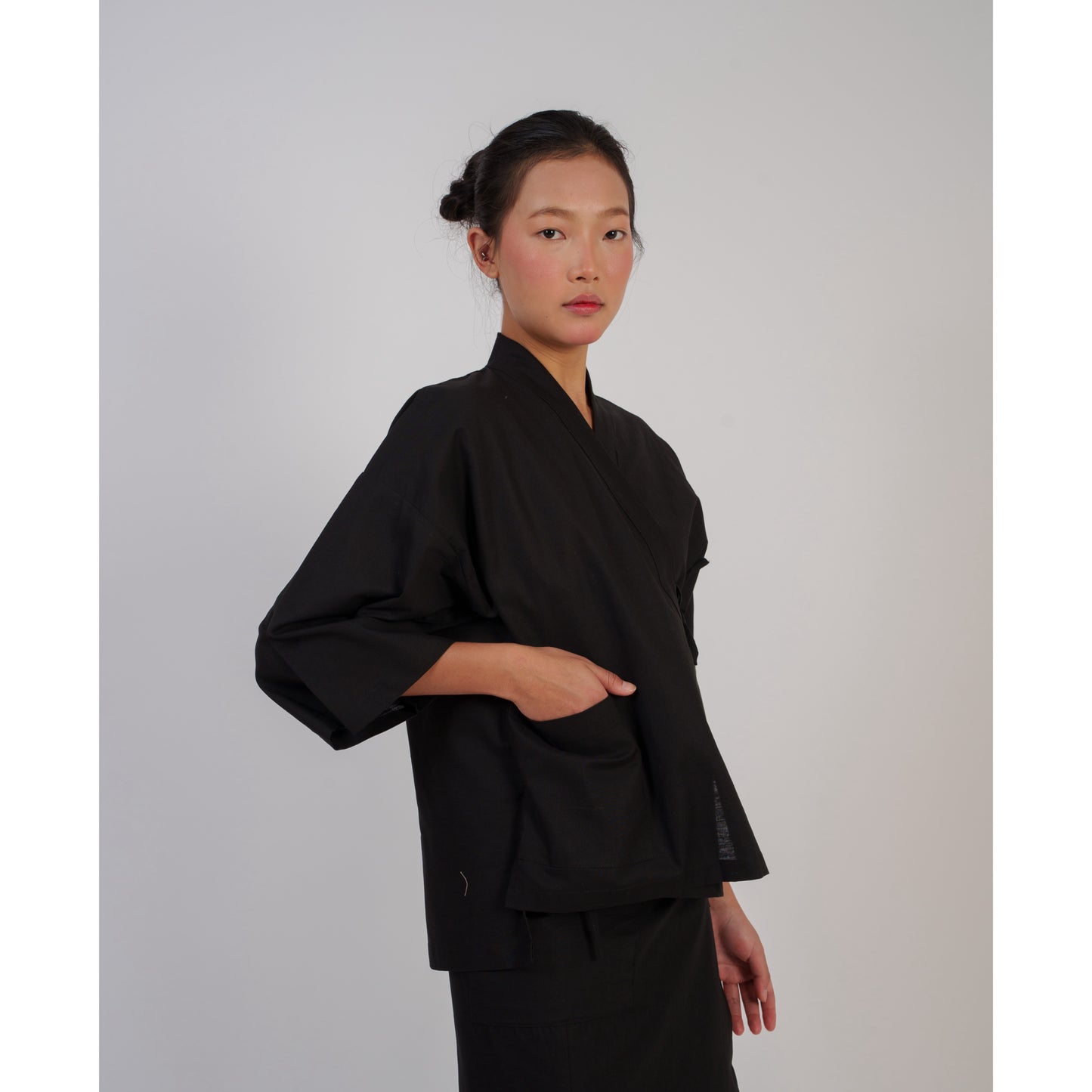 Kumo Kimono Set In Black