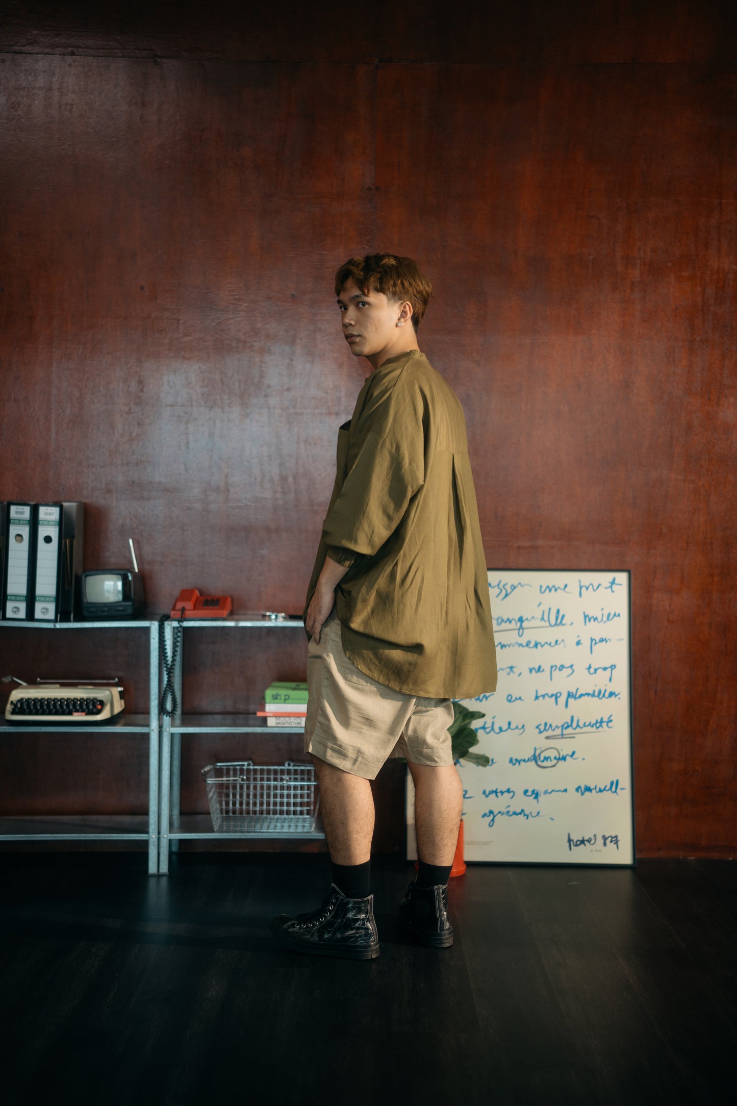 Reconnect Top in Olive