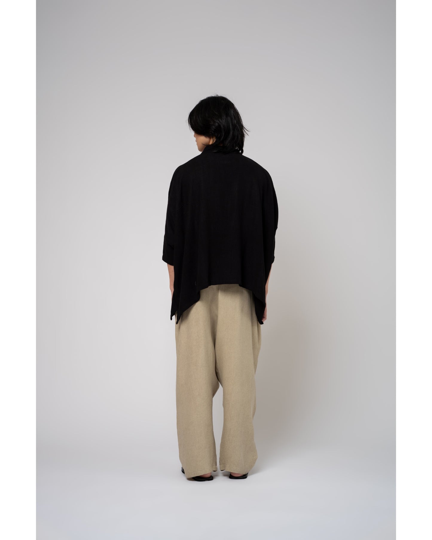 Kaguya Oversize Top In Black