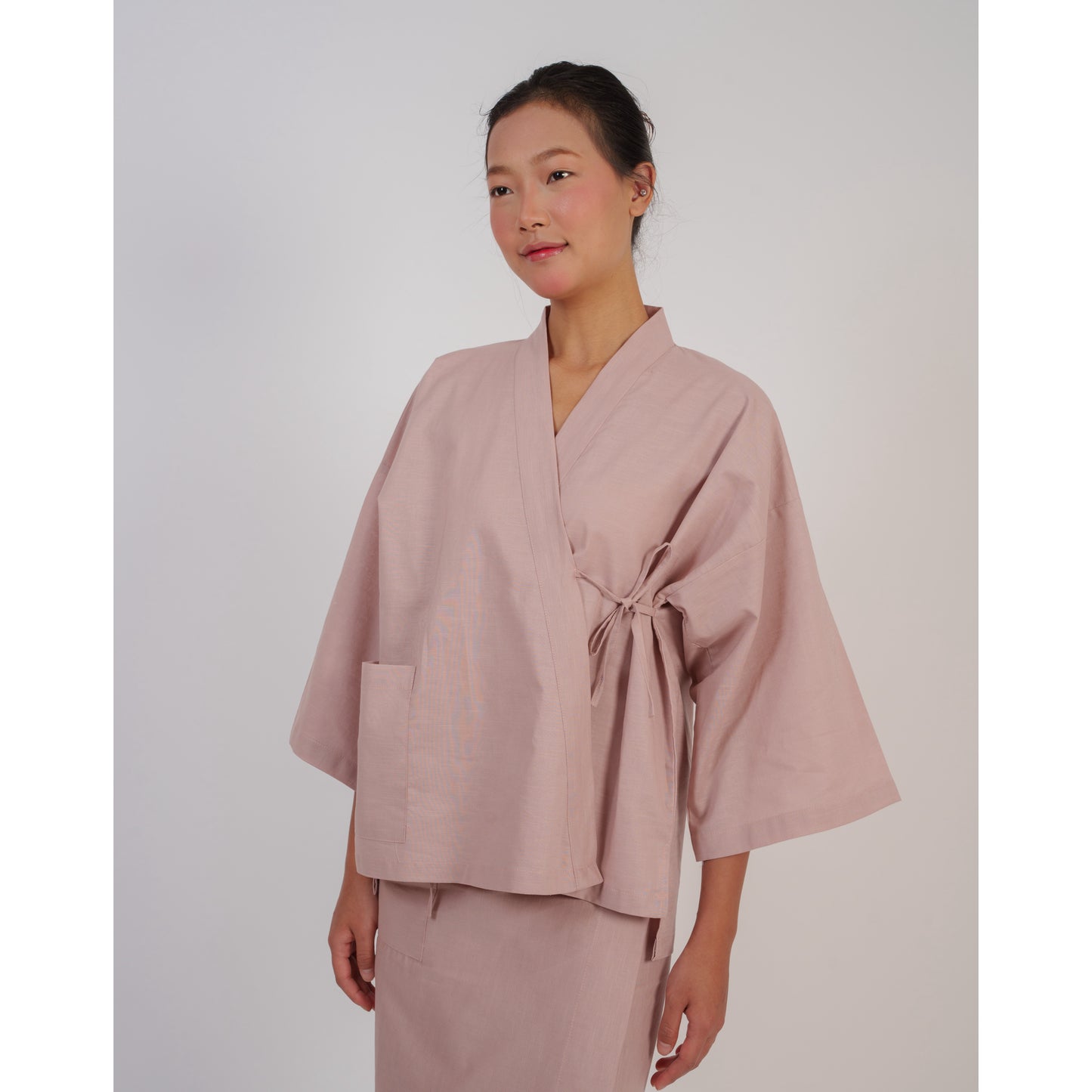 Kumo Kimono Set In Dusty Pink