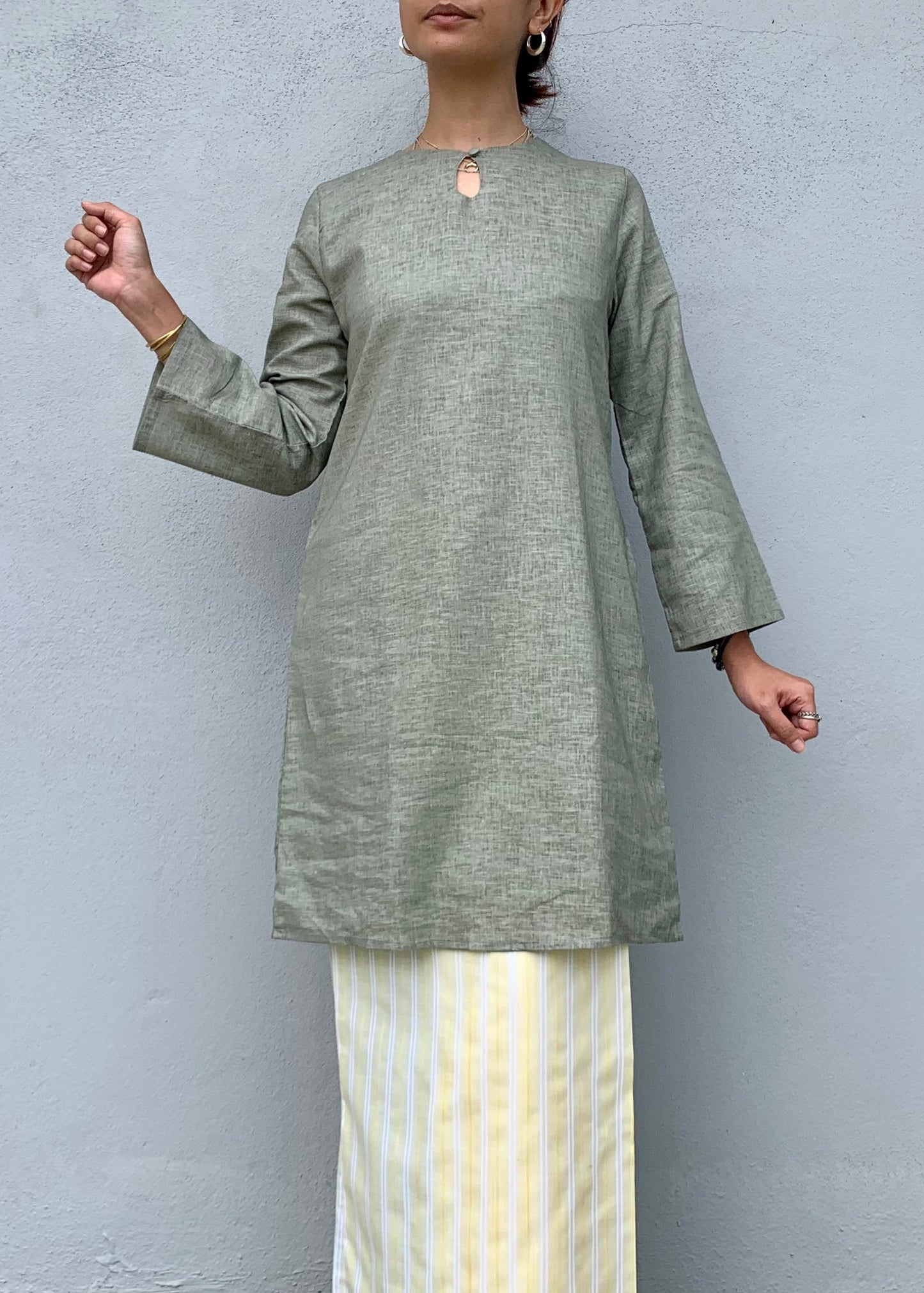 Kurung Kabu In Mud Green