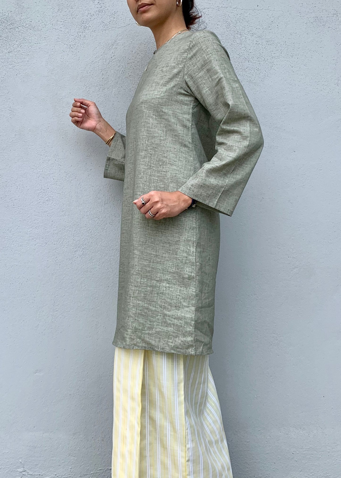 Kurung Kabu In Mud Green