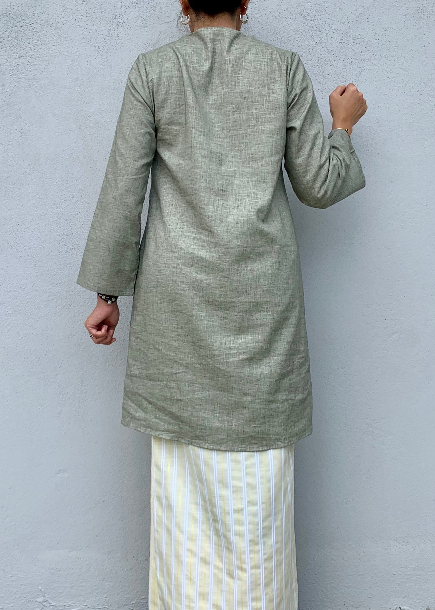 Kurung Kabu In Mud Green