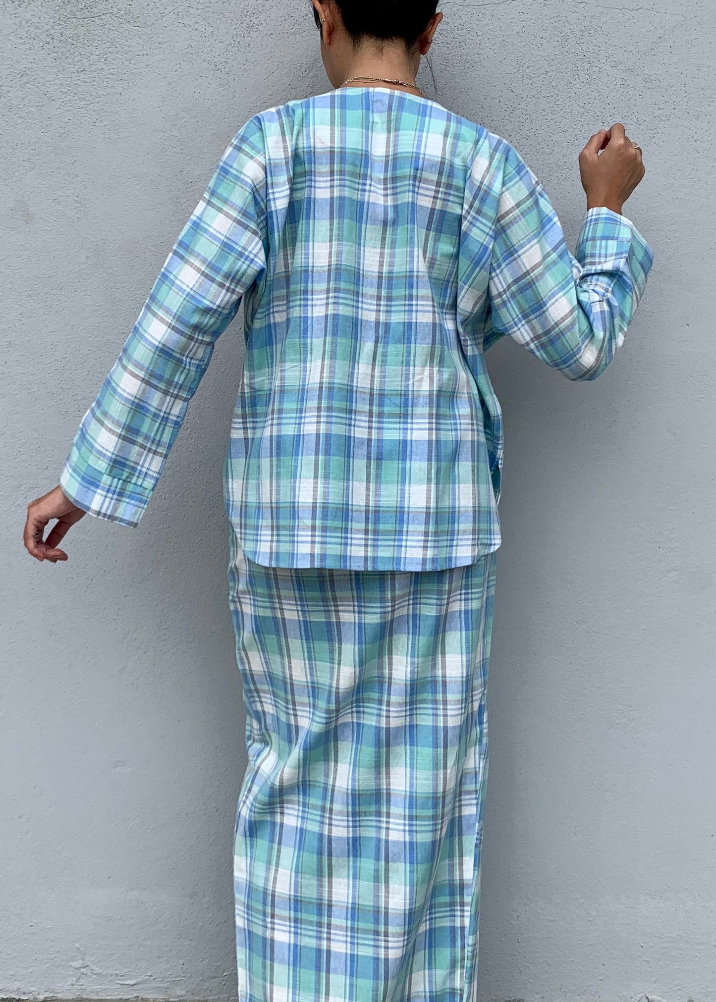 Kurung Mentari In Blue