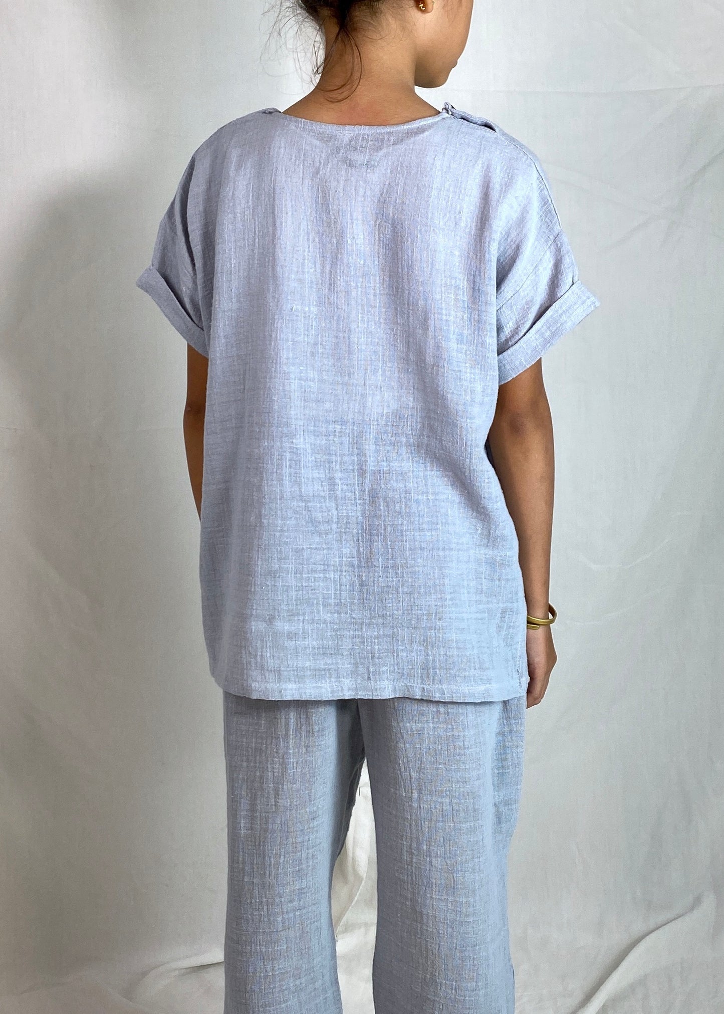 Riang Top In Light Blue