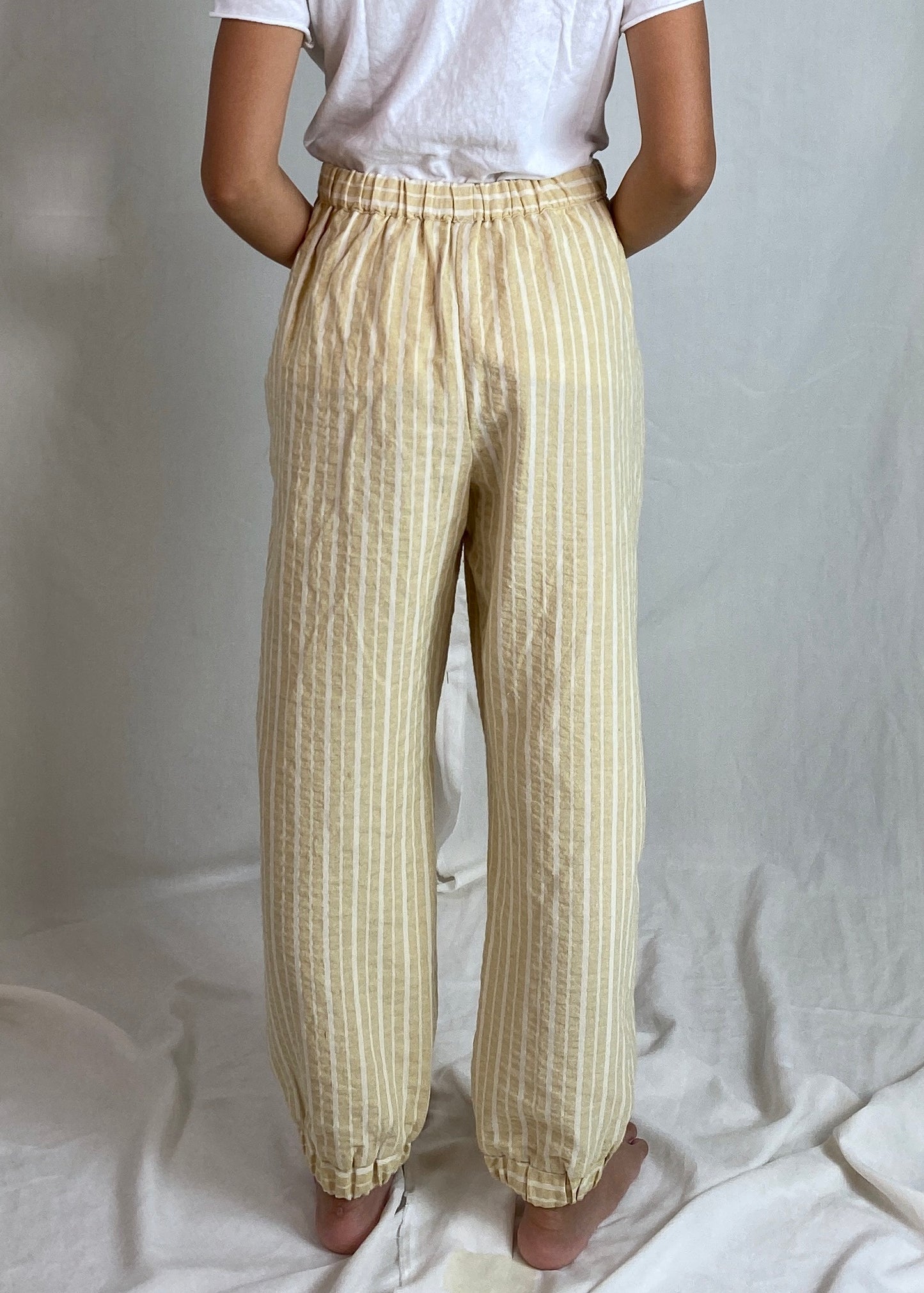 Riang Pants In Striped Yellow