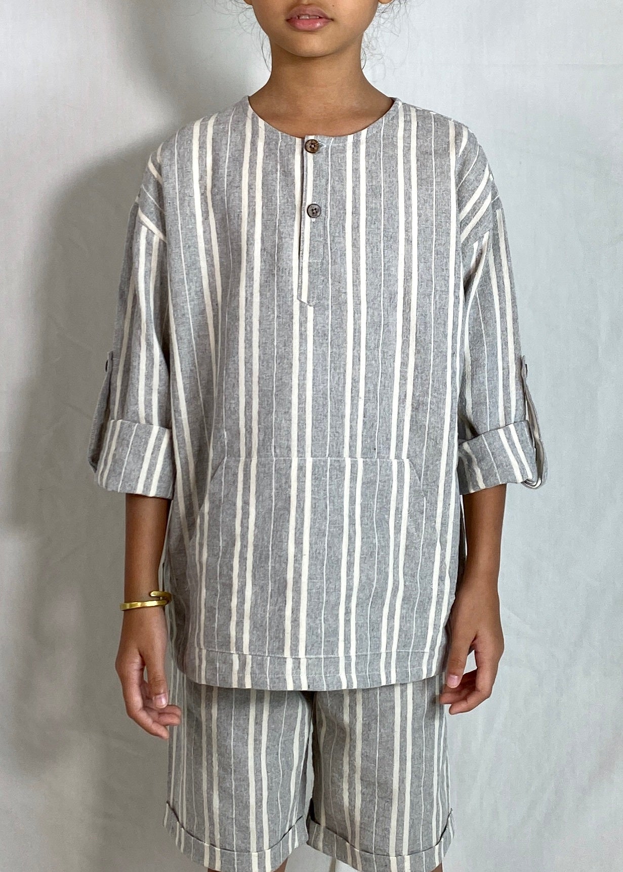 Ceria Top In Striped Blue