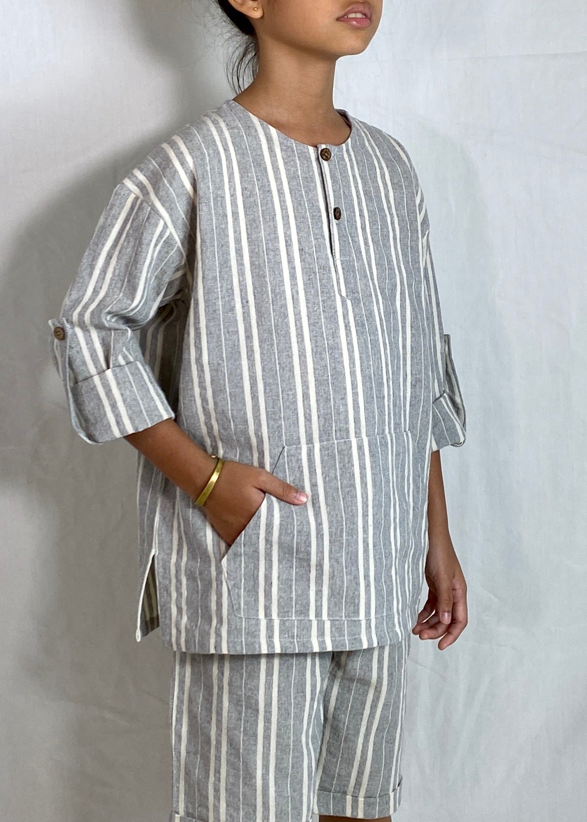 Ceria Top In Striped Blue