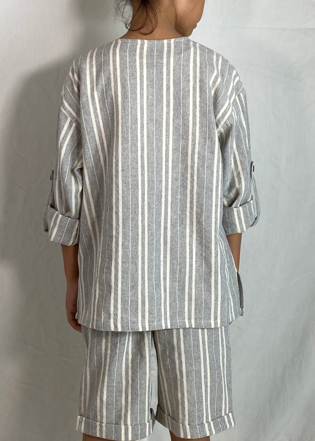 Ceria Top In Striped Blue