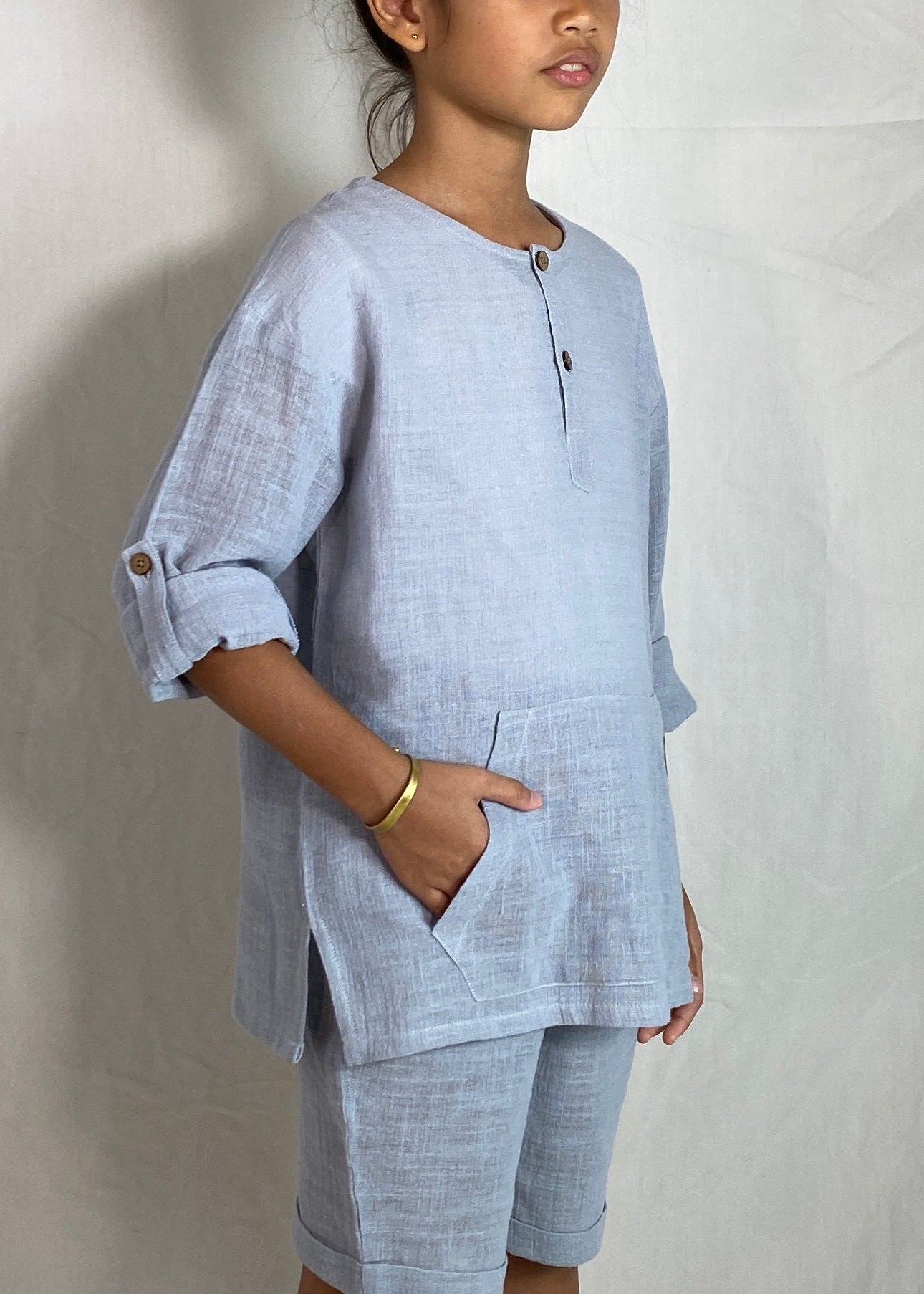 Ceria Top In Light Blue