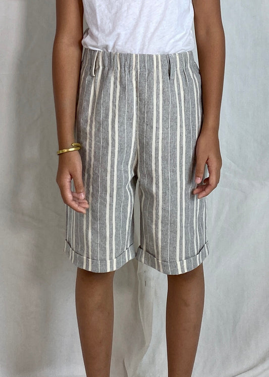 Ceria Shorts In Striped Blue