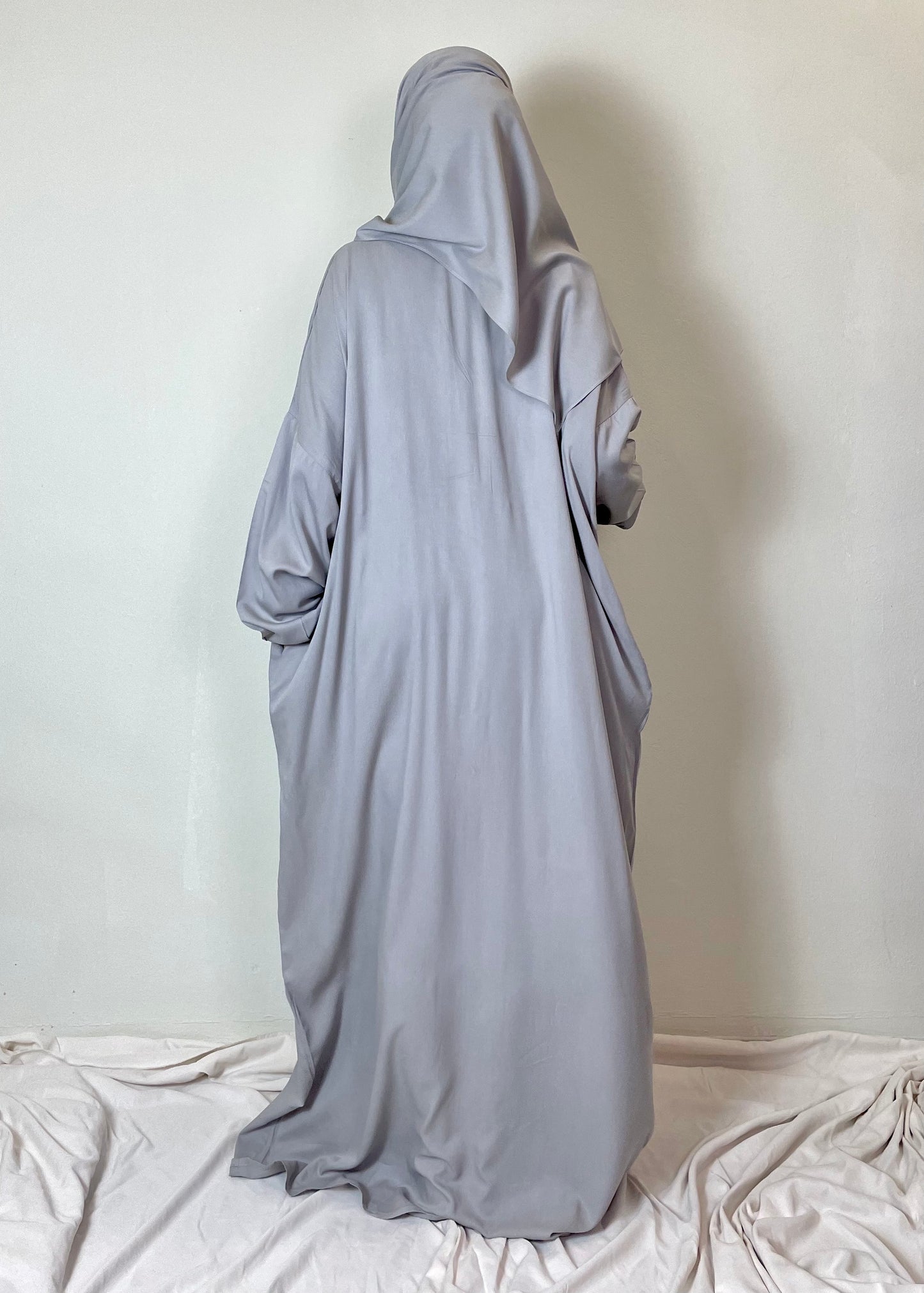 Onesie Telekung In Light Grey