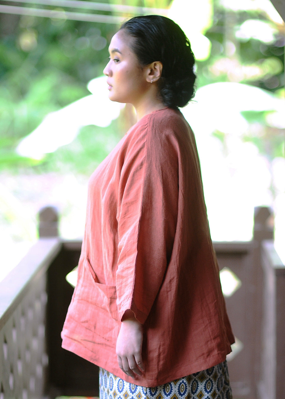 Nira Top In Teracotta