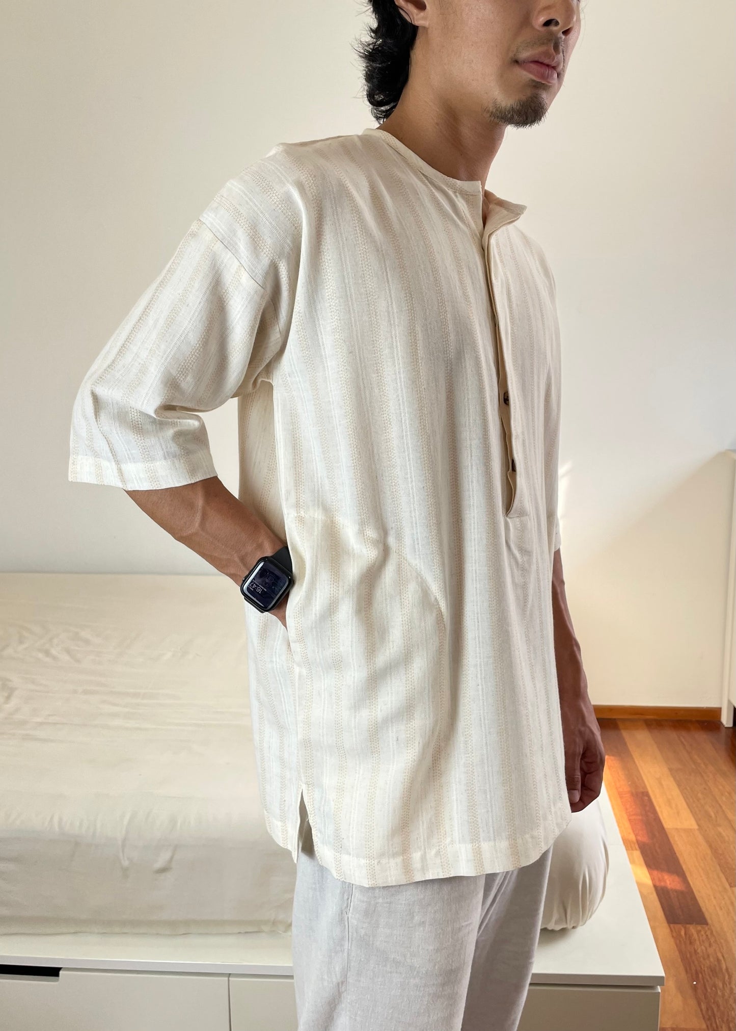 Kenji In Striped White