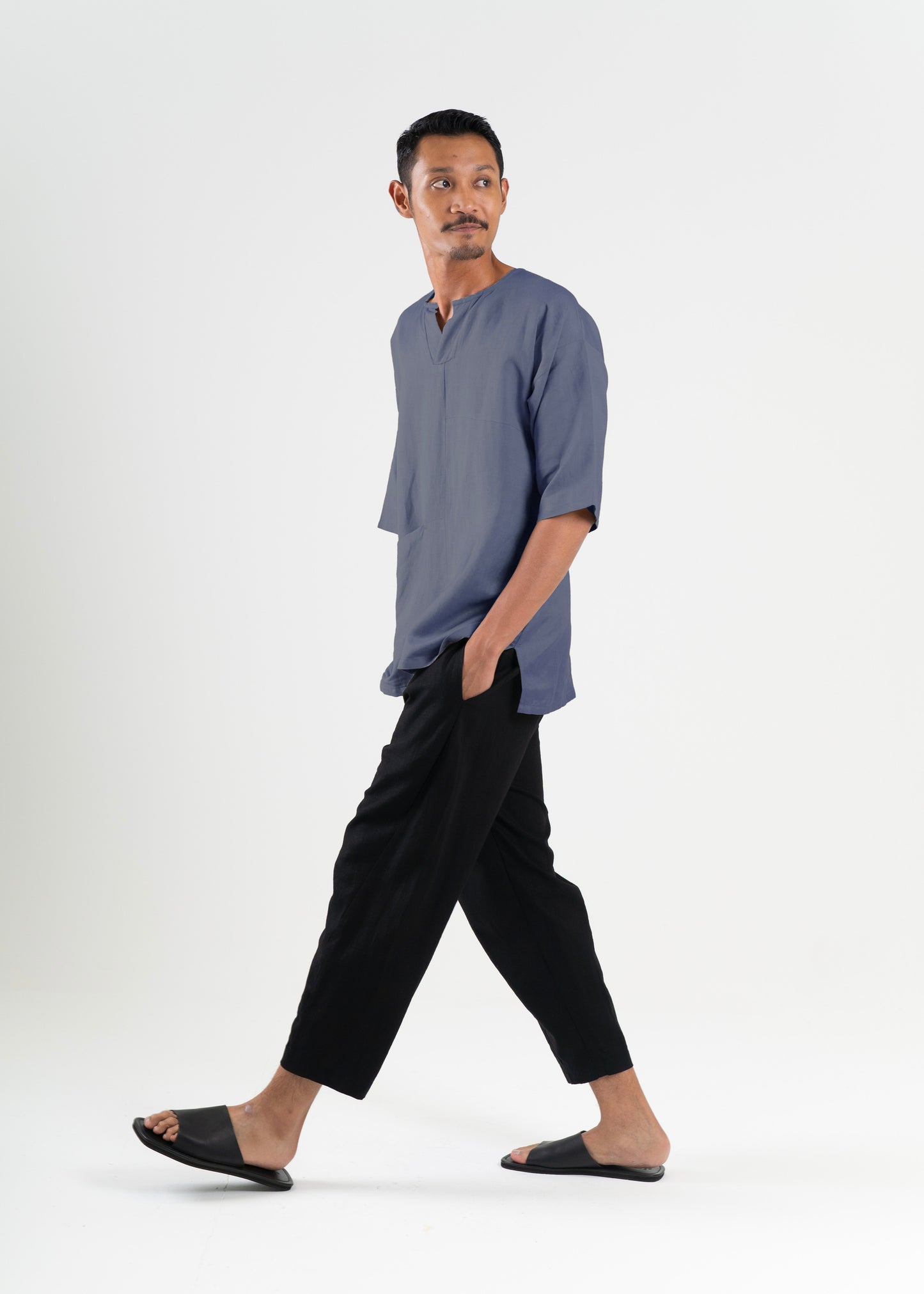 Ilham Top In Blue