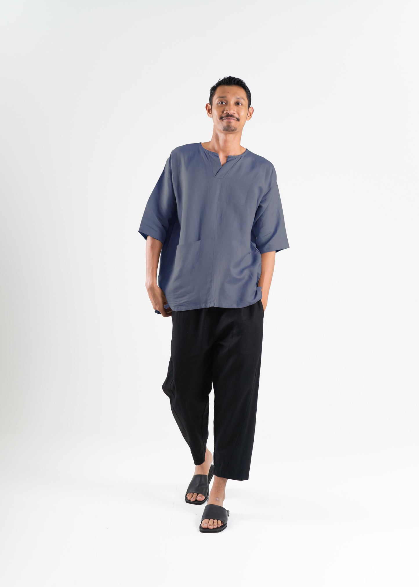 Ilham Top In Blue